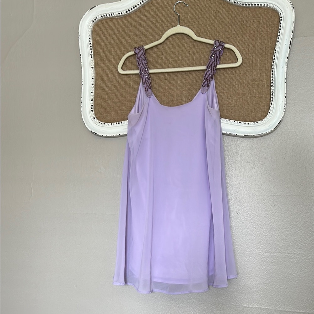 Lavender trapeze dress
